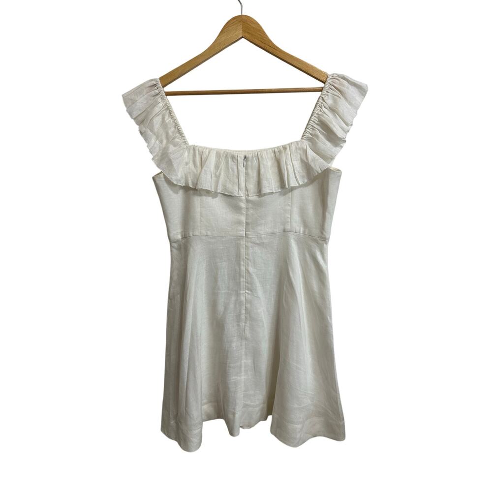 Zimmermann Brighton‎ Ruffle Neck ivory Dress size 3 - Picture 6 of 7